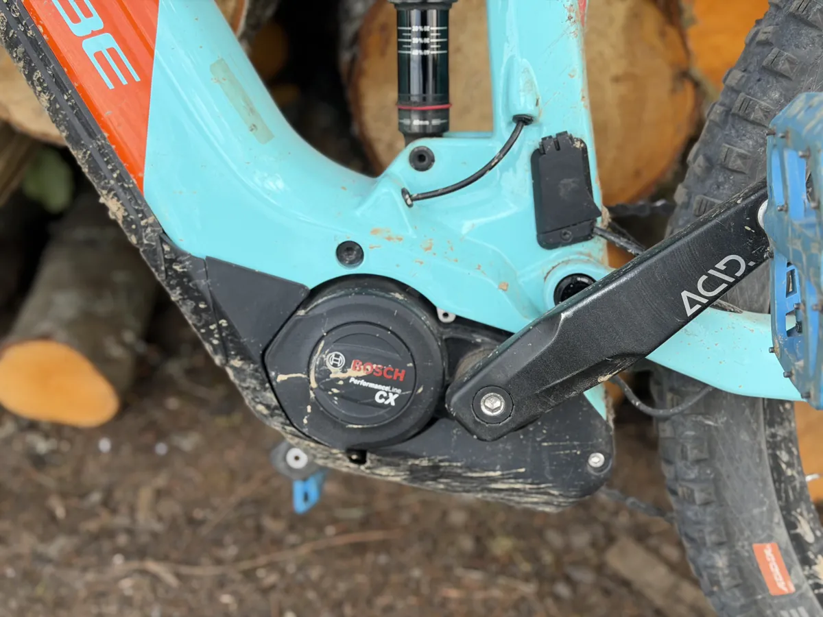Bosch Performance Line CX Motor am E-MTB – eigene Aufnahme
